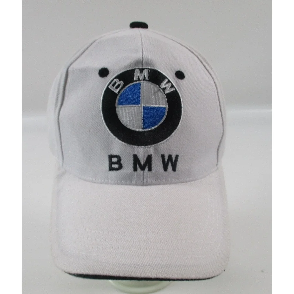 BMW Hat Cap Strap White Adult Embroidered‎ Dad Hat Cars Big Logo